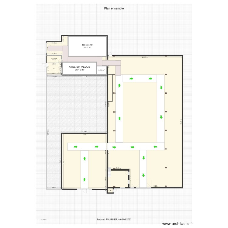 PLAN DE CIRCULATION V1. Plan de 0 pièce et 0 m2