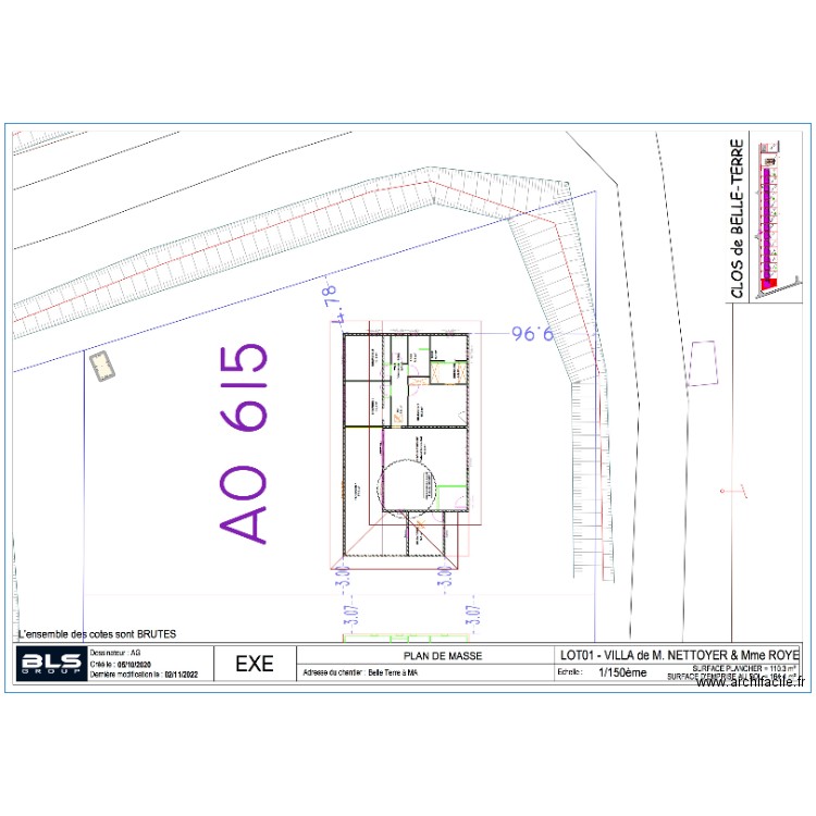 MASSE DEPOT . Plan de 0 pièce et 0 m2