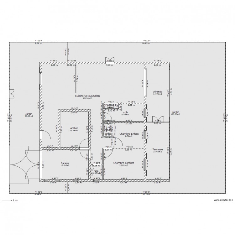 plan Maison 1. Plan de 0 pièce et 0 m2