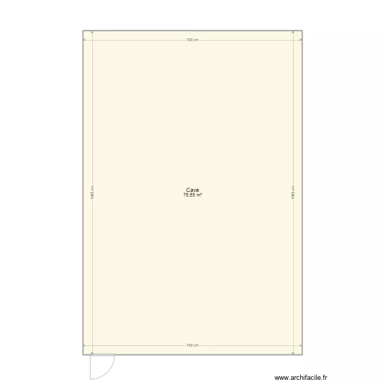 Petigny - Lejeune Anne cave. Plan de 