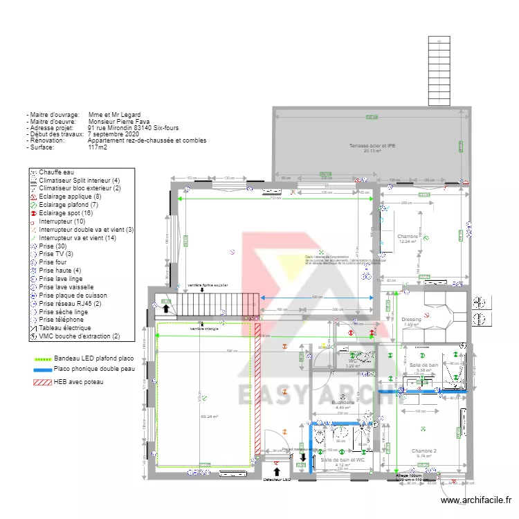 PLAN LEGARD 1ER ETAGE V6. Plan de PLAN LEGARD 1ER ETAGE V6. Plan de