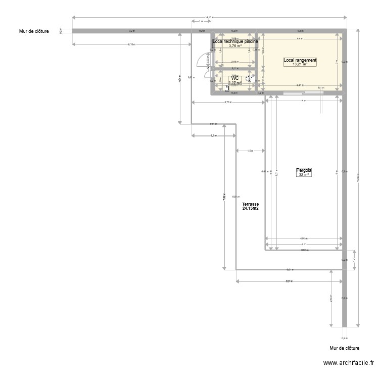 plan local technique 3. Plan de 4 pièces et 51 m2