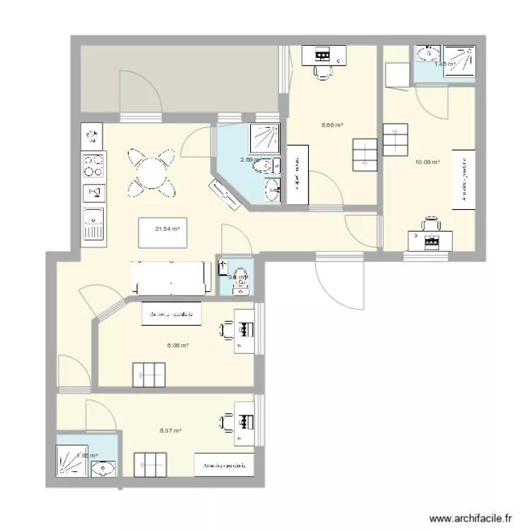 mozsár u 7 amenagement 2. Plan de mozsár u 7 amenagement 2. Plan de