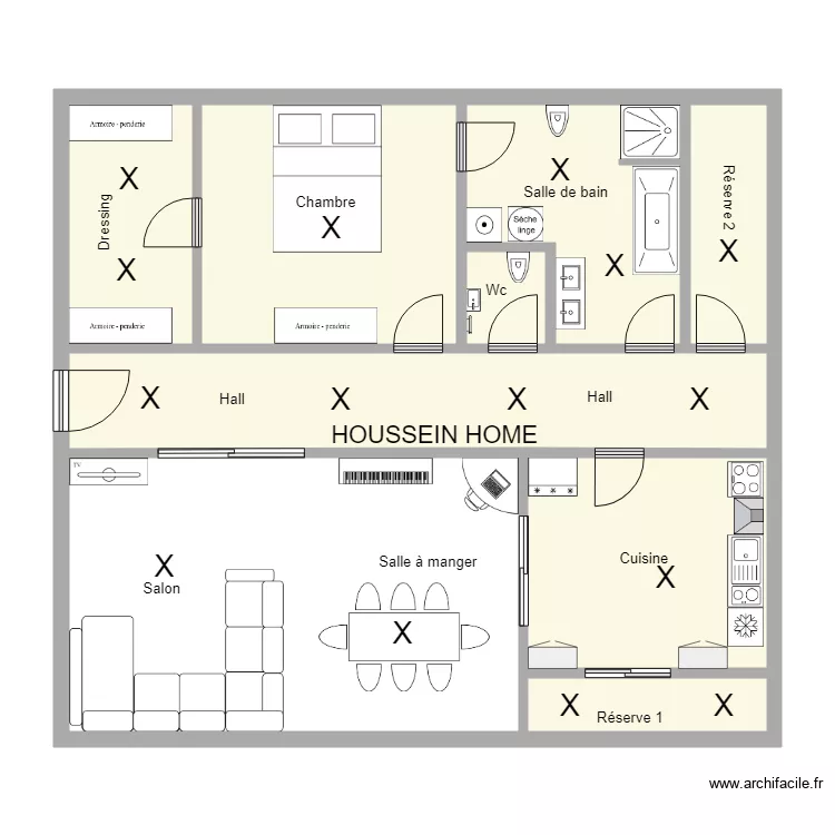 4Q home plein pied SIPS JUIN 2019. Plan de 