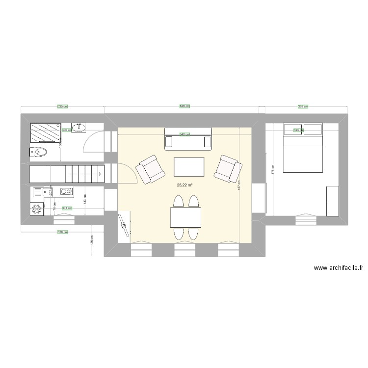 potager 1er étage projet R+2. Plan de 0 pièce et 0 m2