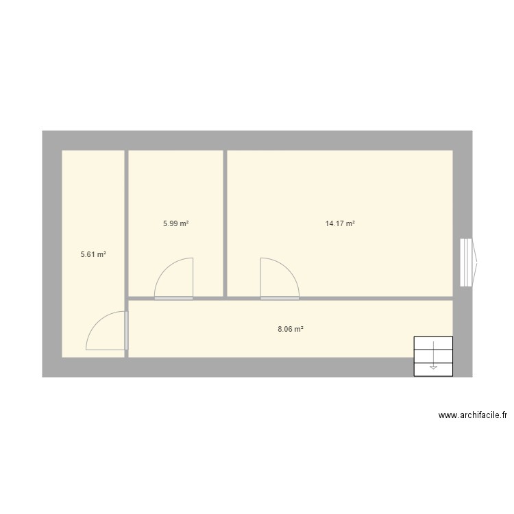 etage bourdier. Plan de 0 pièce et 0 m2