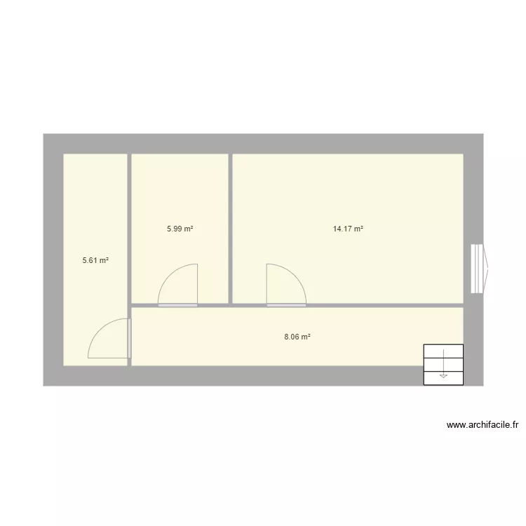 etage bourdier. Plan de 