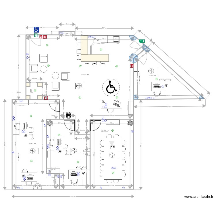 legrand local. Plan de 0 pièce et 0 m2