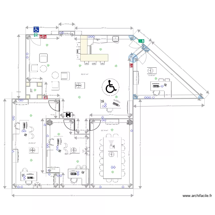legrand local. Plan de 