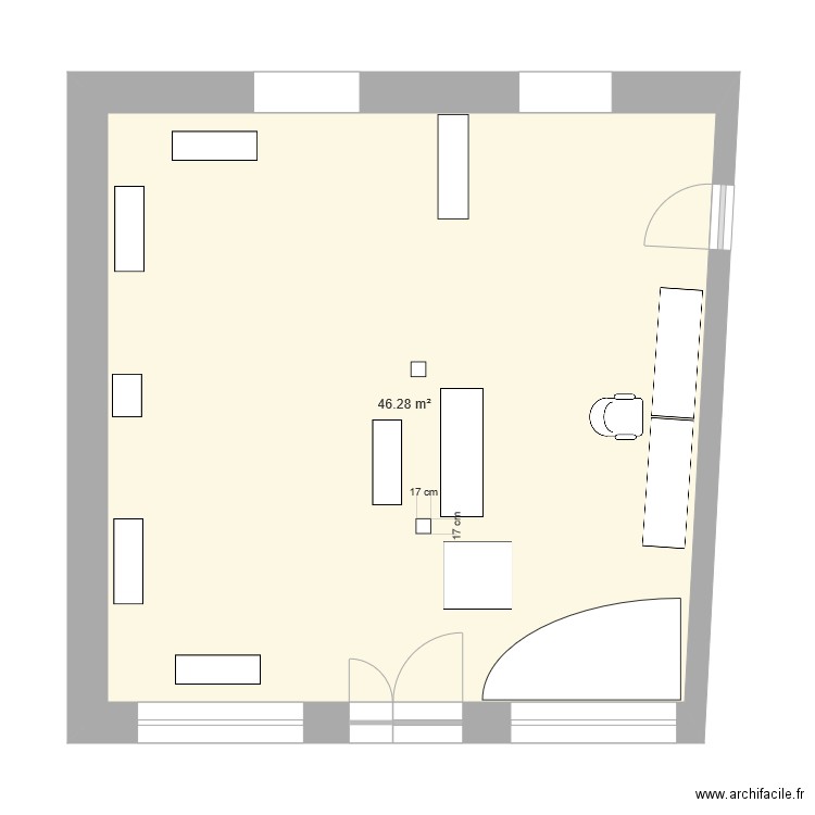 espace magasin. Plan de 0 pièce et 0 m2