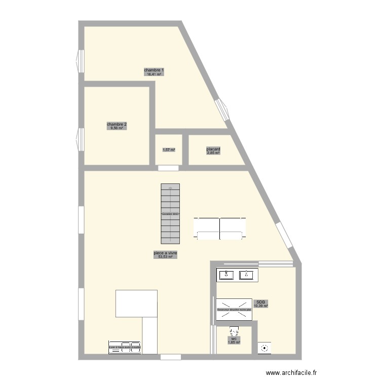 appartement chavanne 1. Plan de 0 pièce et 0 m2