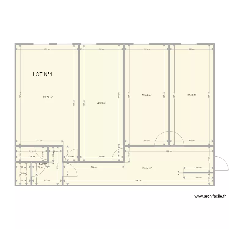 UNIBETON V1. Plan de 
