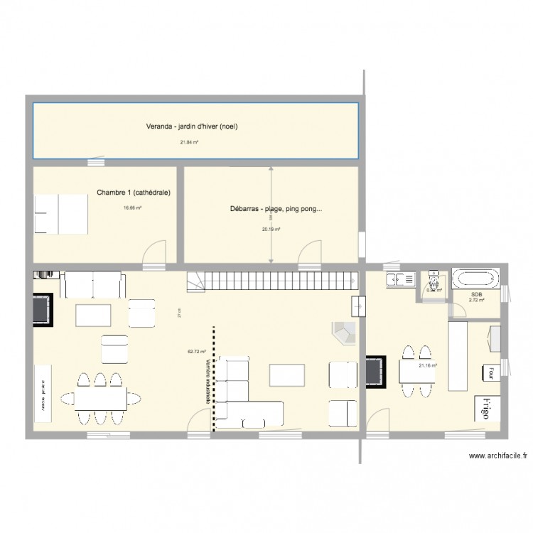 KERAVELO  Pierre. Plan de 0 pièce et 0 m2