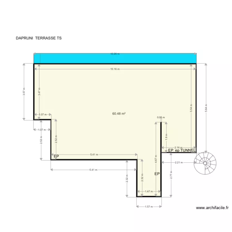 VILLA DAPRUNI TS. Plan de VILLA DAPRUNI TS. Plan de