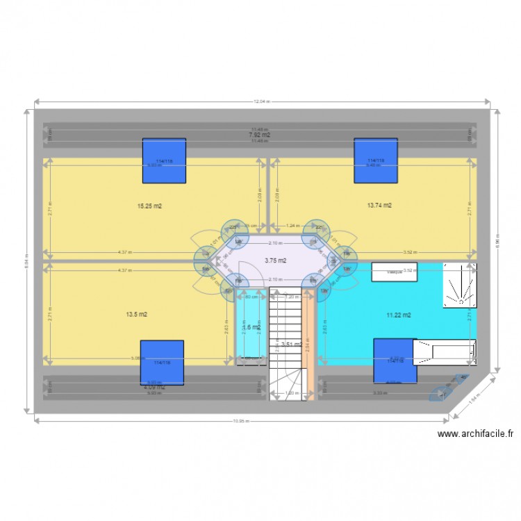 LEZIER 3 ETAGE. Plan de 0 pièce et 0 m2