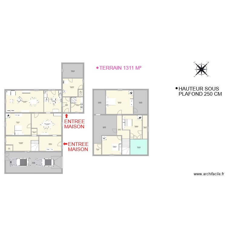 Charpantier. Plan de 0 pièce et 0 m2