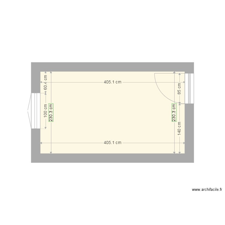 CHAMBRE 2 COTES. Plan de 0 pièce et 0 m2