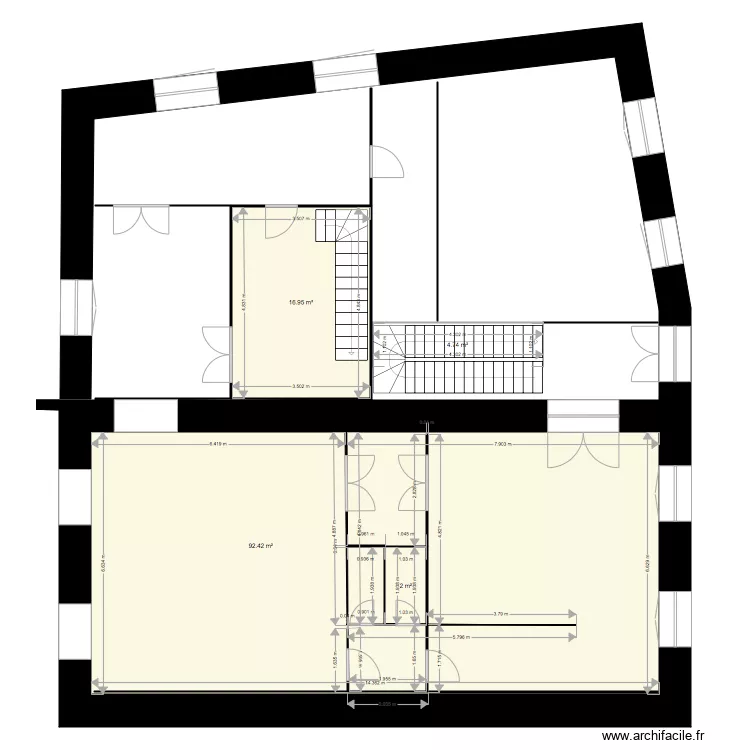 MAISON de maitre PUISSALICON. Plan de MAISON de maitre PUISSALICON. Plan de