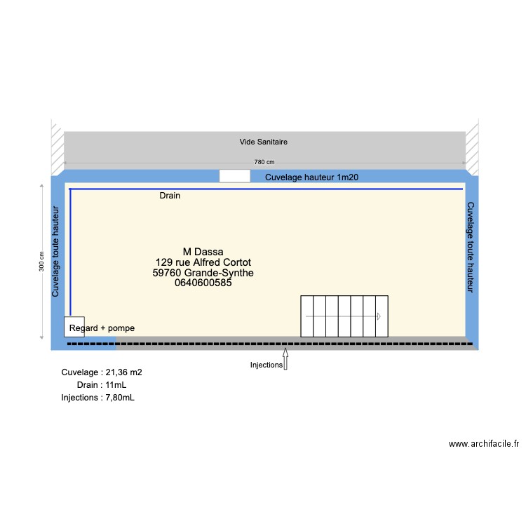 plan M Dassa. Plan de 0 pièce et 0 m2