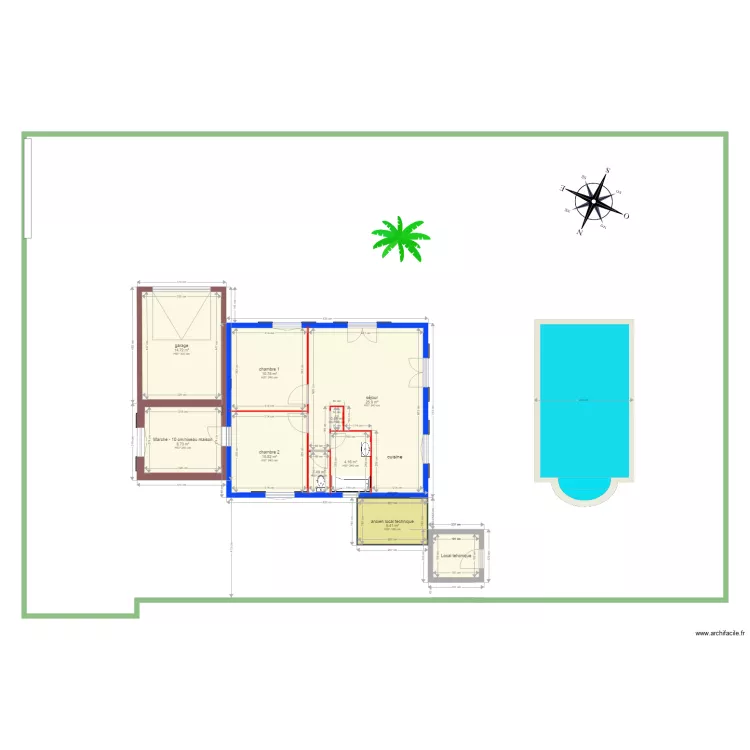 plan maison Yvon et Fran&ccedil;oise ter 2. Plan de 