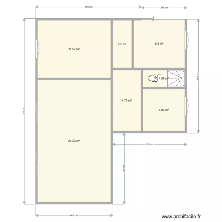 Le Perreux 141 de Gaulle actuel. Plan de 