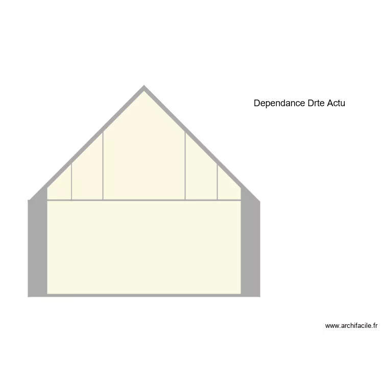 Pignon dependance Drte. Plan de 