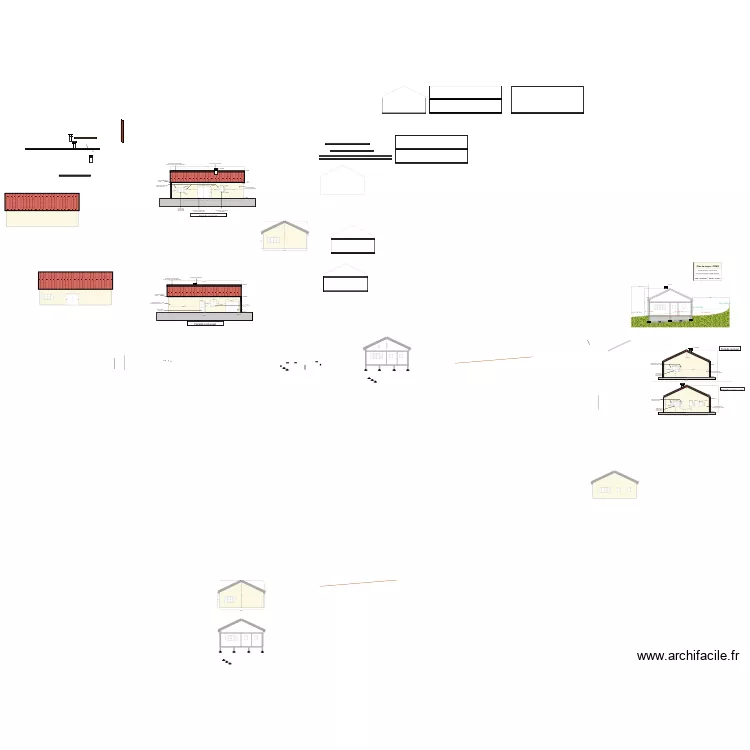 toutes fa&ccedil;ades. Plan de 