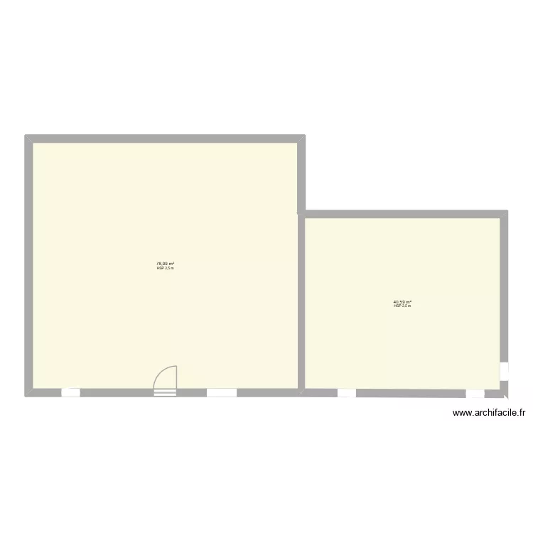 PERNES1. Plan de 2  et 120 m²