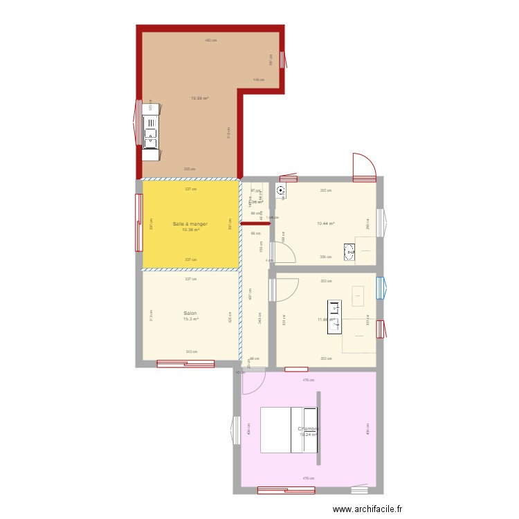 le 8 modif 4. Plan de 0 pièce et 0 m2