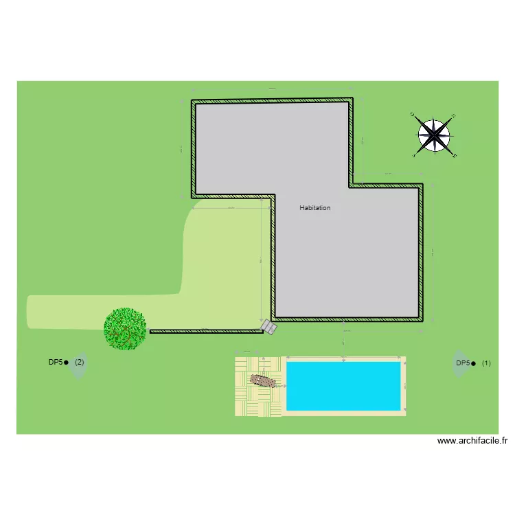 Piscine . Plan de Piscine . Plan de