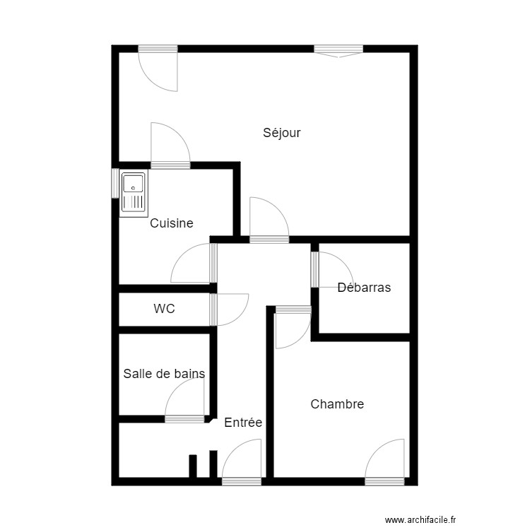 0620A202LG009. Plan de 8 pièces et 48 m2