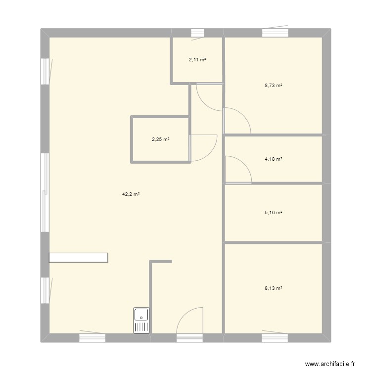 Base Maison. Plan de 0 pièce et 0 m2