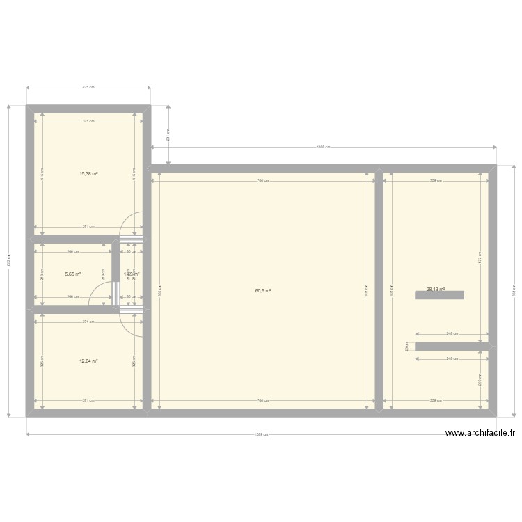 daniel. Plan de 6 pièces et 124 m2