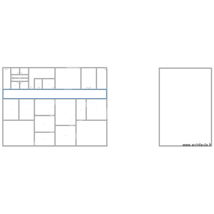 Planta Industrial. Plan de 18 pièces et 1350 m2