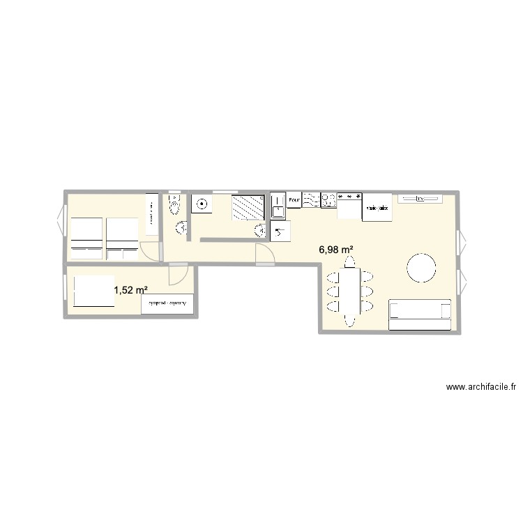 Condorcet. Plan de 0 pièce et 0 m2