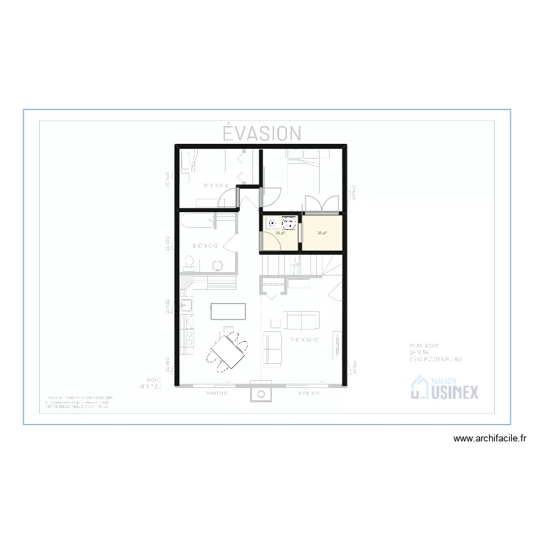 &eacute;vasion 401 test. Plan de 