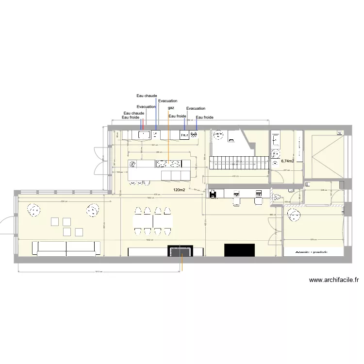 107version 2 plan rdc agencement eau gaz cuisine version 3. Plan de 