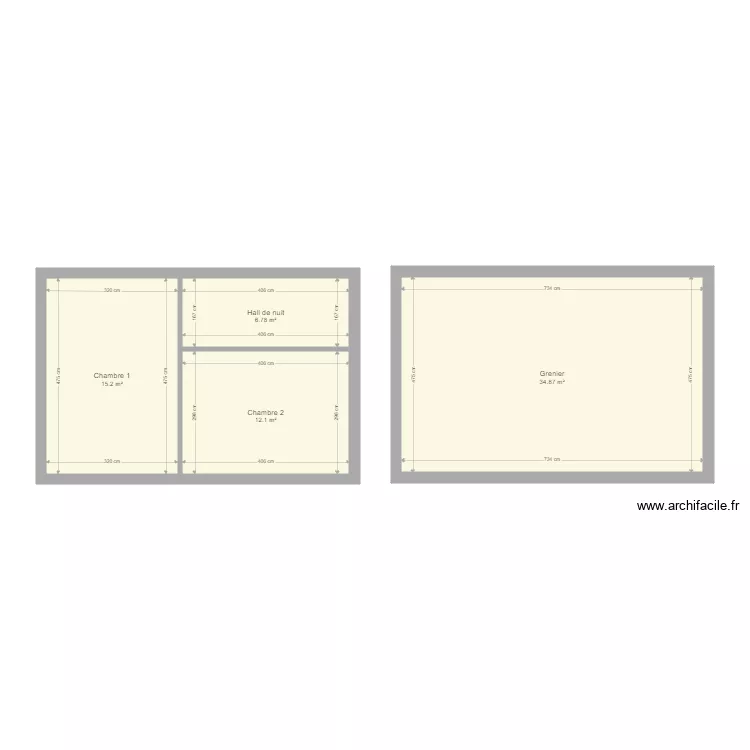 &eacute;tages dott. Plan de 