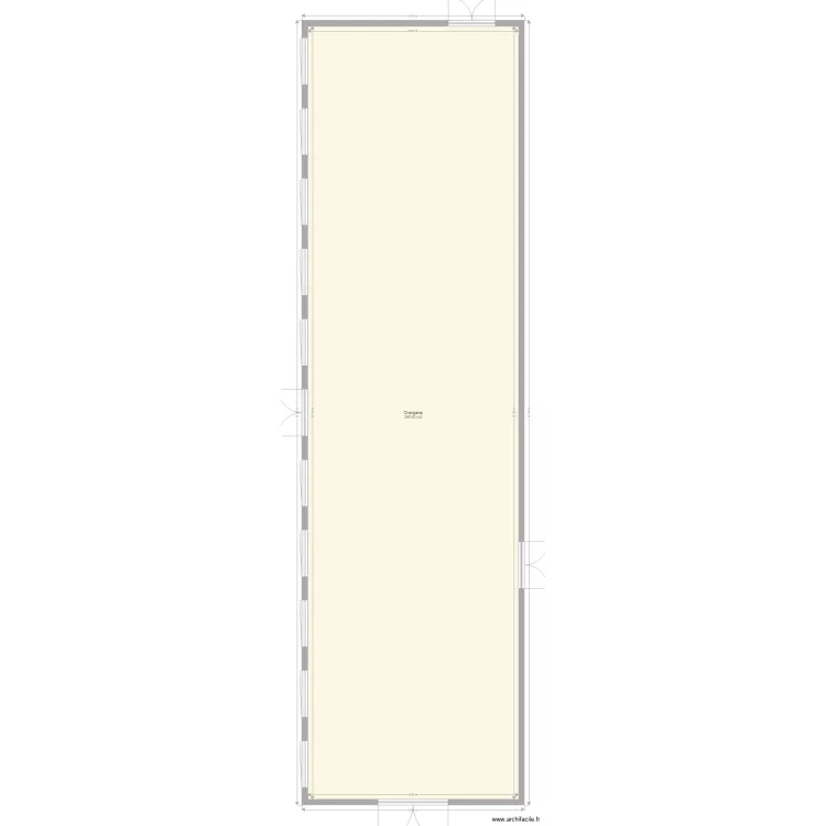 chateaudecourtalain Orangerie. Plan de 
