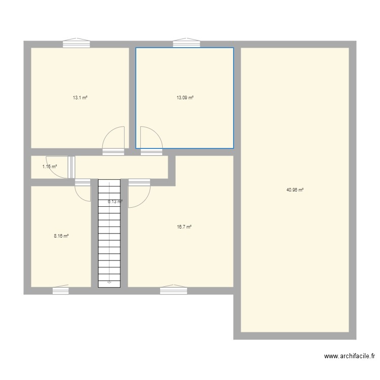 etage 1 . Plan de 0 pièce et 0 m2