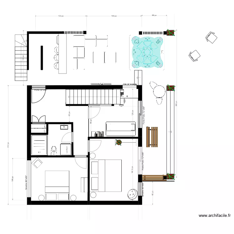 chalet rdch1. Plan de chalet rdch1. Plan de