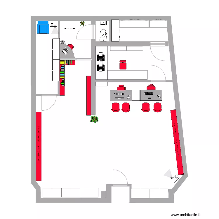 MAGASIN  7 . Plan de 