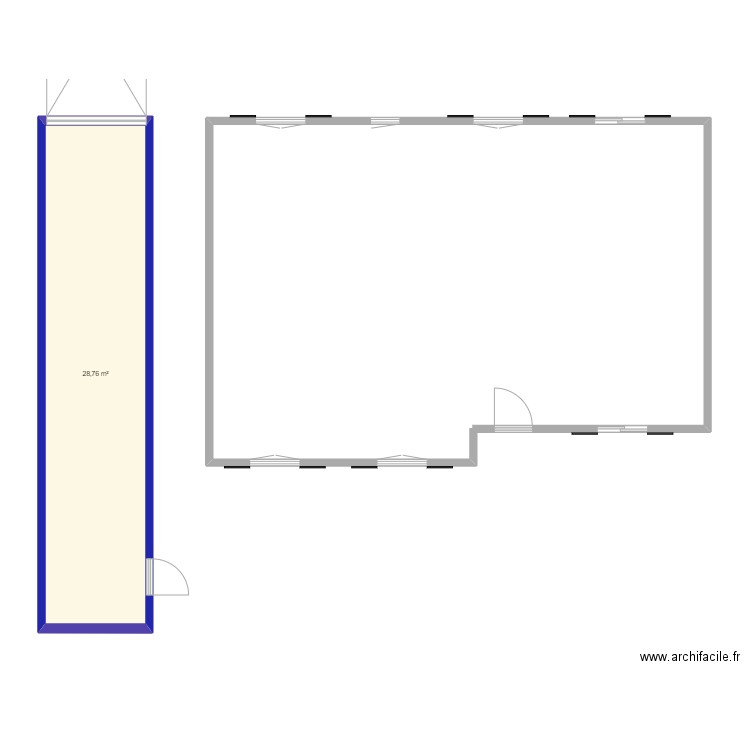 container. Plan de 0 pièce et 0 m2