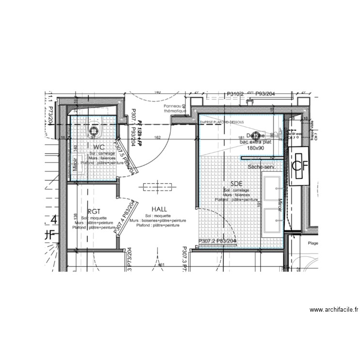 SDB 7a. Plan de 0 pièce et 0 m2