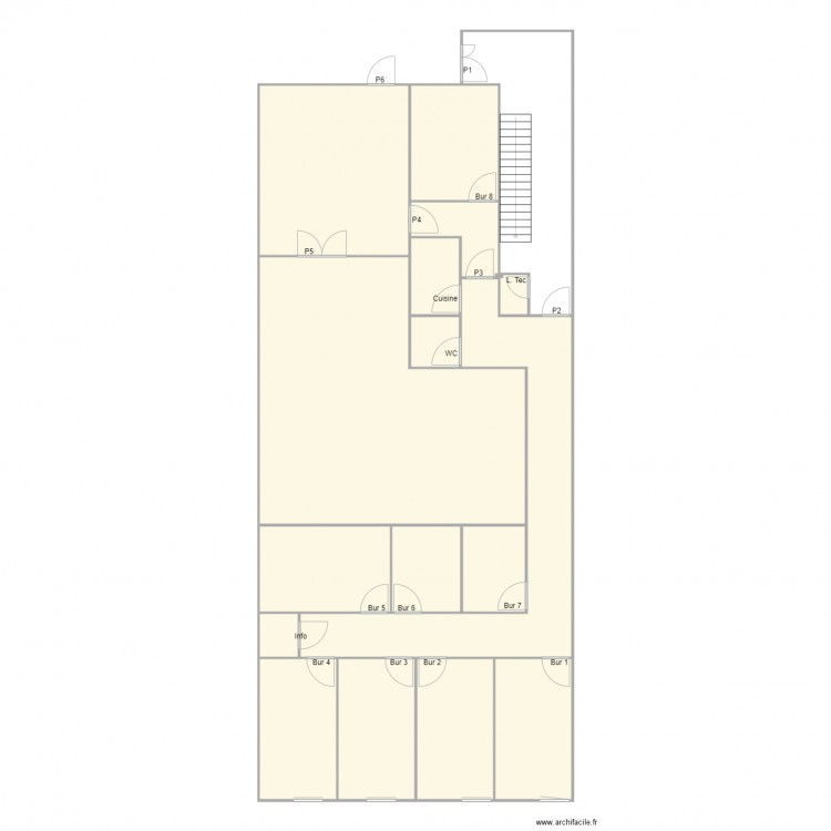 Plan Bureau Chessy identification Clés. Plan de 0 pièce et 0 m2