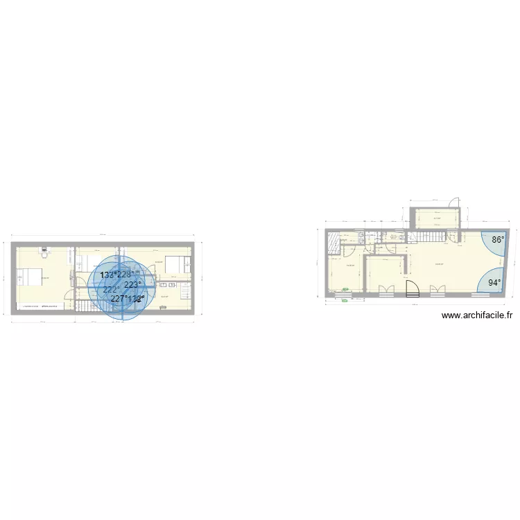 maison bourg. Plan de 