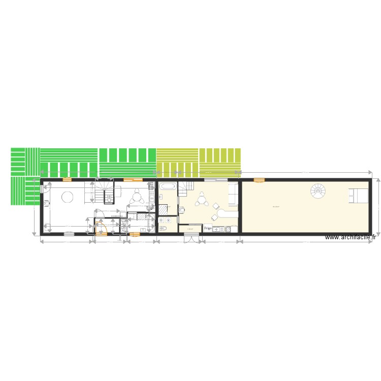 projet parisot maison bleue rdc 11 oct rdc. Plan de 0 pièce et 0 m2