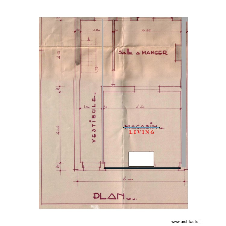 Magasinliving. Plan de 0 pièce et 0 m2