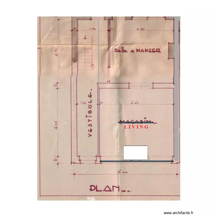 Magasinliving. Plan de 