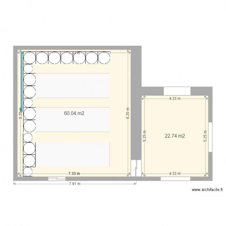 Incubation gros horizontale. Plan de 0 pièce et 0 m2